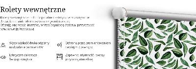 Jaluzele tip roletă cu frunze care cad din copaci