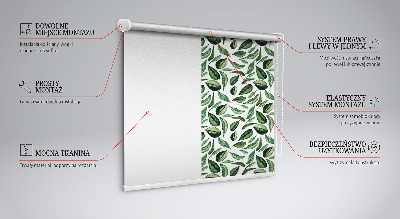 Jaluzele tip roletă cu frunze care cad din copaci
