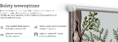 Stor pentru geam cu animale de pădure