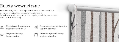 Stor pentru geam cu aspect de trunchiuri de copaci
