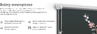 Stor geam interior cu modelul Păsări lângă copac