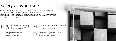 Stor pentru geam cu aspect de cuburi de piatră