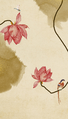 Stor pentru geam cu model de flori