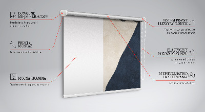Jaluzele tip roleta cu model abstracție modernă