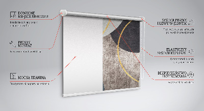 Stor pentru geam cu imprimeu abstracție