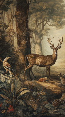 Stor pentru geam cu animalele din pădure