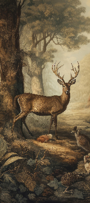 Stor pentru geam cu animalele din pădure