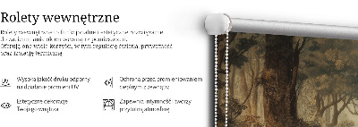 Stor pentru geam cu animalele din pădure