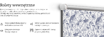 Jaluzele tip roletă cu model de flori sălbatice