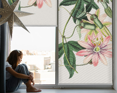 Stor geam interior cu floare roz