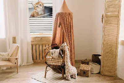 Jaluzele tip roletă cu model pisică roșie