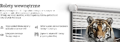 Jaluzele tip roleta cu model tigru