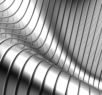 Roleta blackout cu model abstracție metalică