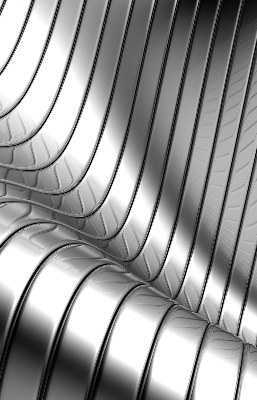 Roleta blackout cu model abstracție metalică