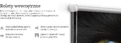 Roleta blackout cu model ochi de pisică