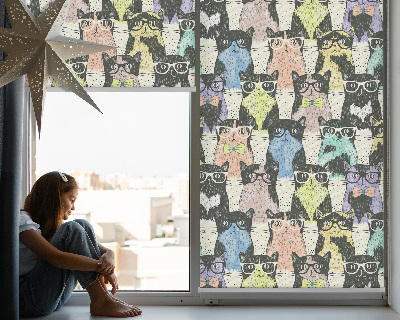 Perdea roletă cu pisici