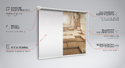 Roletă opacă cu aspect de gaură de lemn 3D