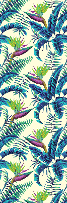 Roleta opacă cu model de plante tropicale
