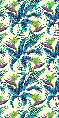 Roleta opacă cu model de plante tropicale