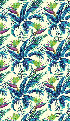 Roleta opacă cu model de plante tropicale