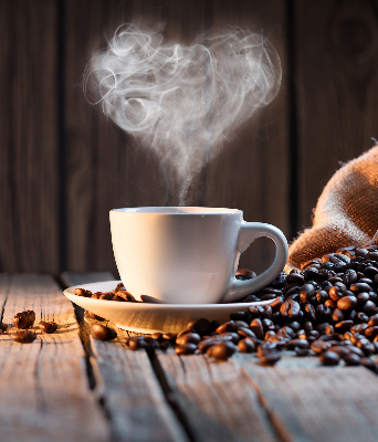 Roleta blackout o ceașcă de cafea