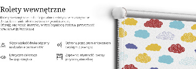 Roletă opacă nori colorați