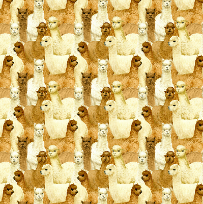 Roletă blackout cu modelul „O turmă de alpaca”