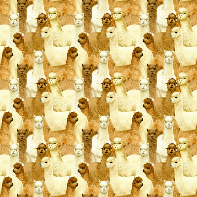 Roletă blackout cu modelul „O turmă de alpaca”