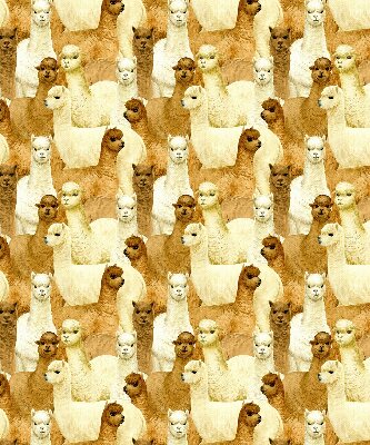 Roletă blackout cu modelul „O turmă de alpaca”