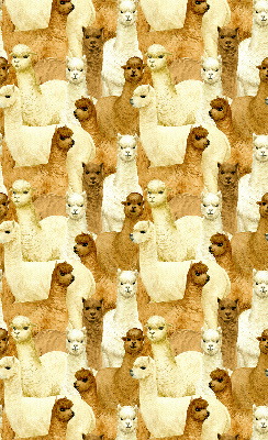 Roletă blackout cu modelul „O turmă de alpaca”