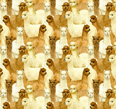Roletă blackout cu modelul „O turmă de alpaca”