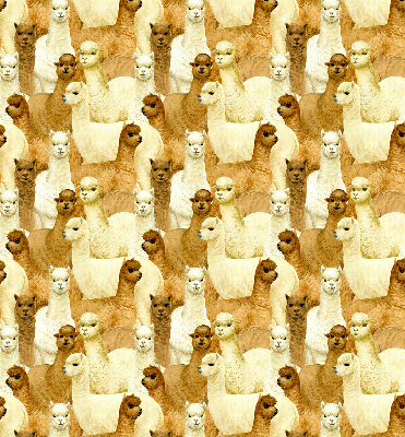 Roletă blackout cu modelul „O turmă de alpaca”