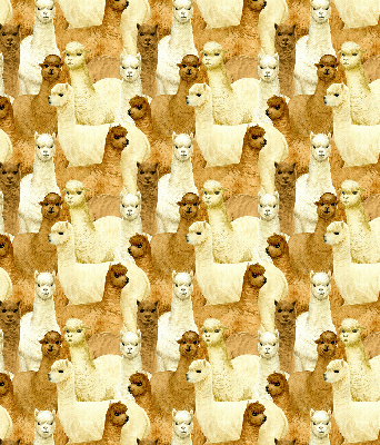 Roletă blackout cu modelul „O turmă de alpaca”