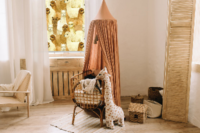 Roletă blackout cu modelul „O turmă de alpaca”