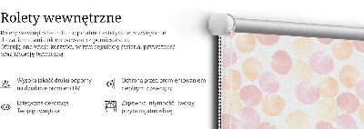 Perdea roleta cu pete colorate