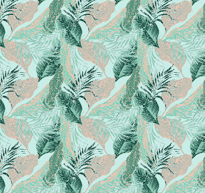Perdea roleta cu frunze tropicale