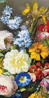 Roleta opaca cu un buchet de flori