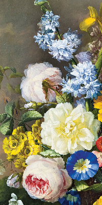 Roleta opaca cu un buchet de flori