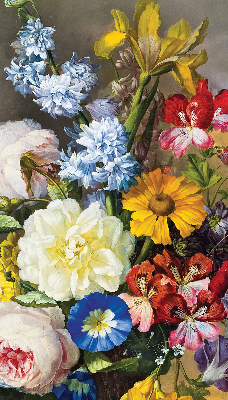 Roleta opaca cu un buchet de flori