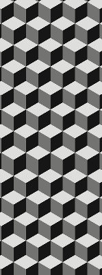 Roletă blackout cu model Cuburi 3D