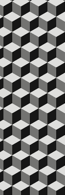 Roletă blackout cu model Cuburi 3D