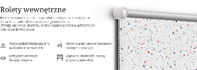 Perdea roletă cu elemente grafice