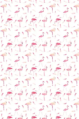 Roletă opacă cu model cu flamingo și pene