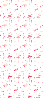 Roletă opacă cu model cu flamingo și pene