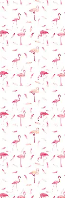 Roletă opacă cu model cu flamingo și pene