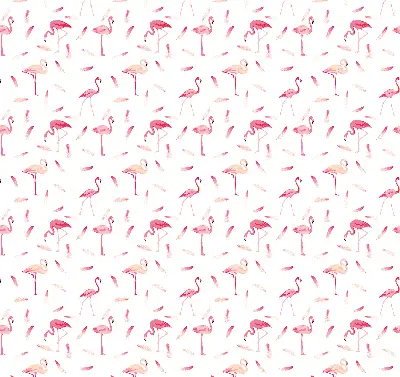 Roletă opacă cu model cu flamingo și pene