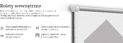 Perdea roleta cu model de pătrate suprapuse