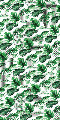 Perdea roleta cu model de frunze tropicale