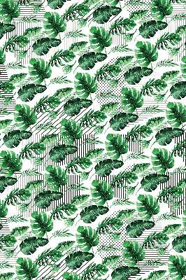 Perdea roleta cu model de frunze tropicale