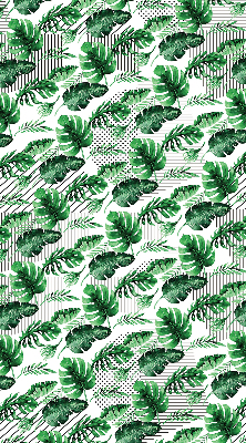 Perdea roleta cu model de frunze tropicale